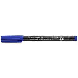 Staedtler Lumocolor permanent F DRY SAFE 318-3 Permanentmarker Blau wasserfest: Ja