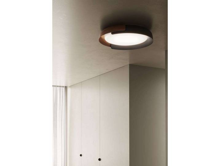 Dala Plafonnier 3000K Dark Grey/Wood - KDLN - Salon / séjour - Plastique