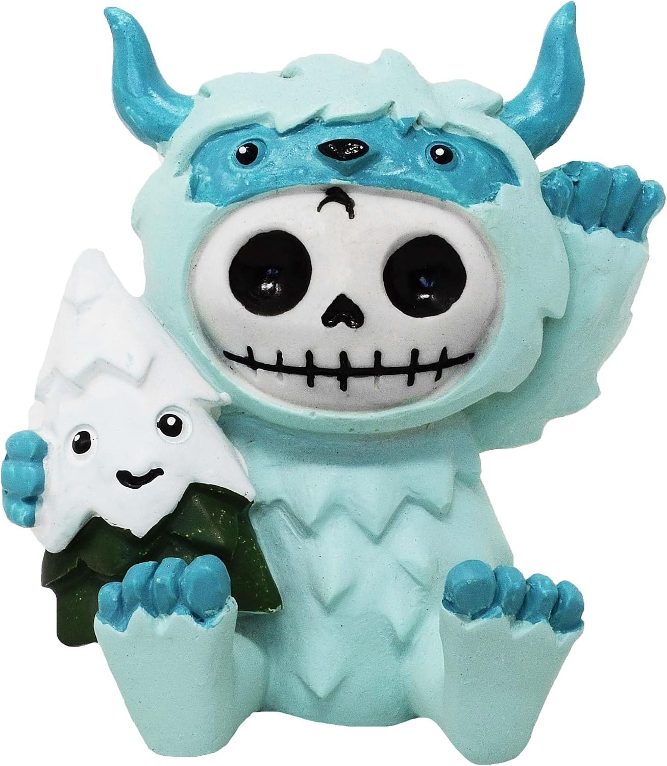 Yeti Decoratiefiguur Schedel - Fantasy Gothic Stijl - 12 cm