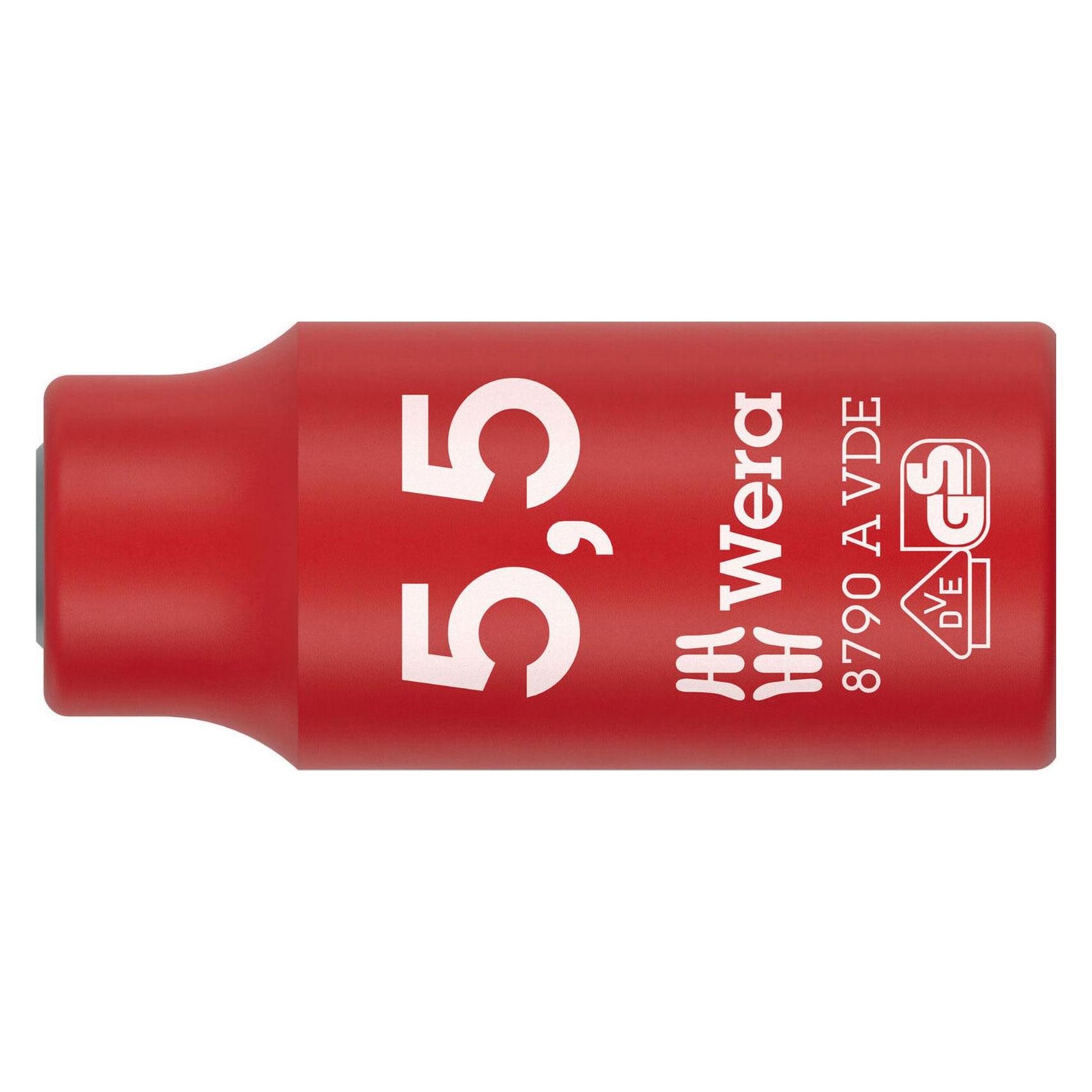 Wera 8790 A VDE Zyklop Steckschlüsseleinsatz 1/4, 5,5mm (05005932001)