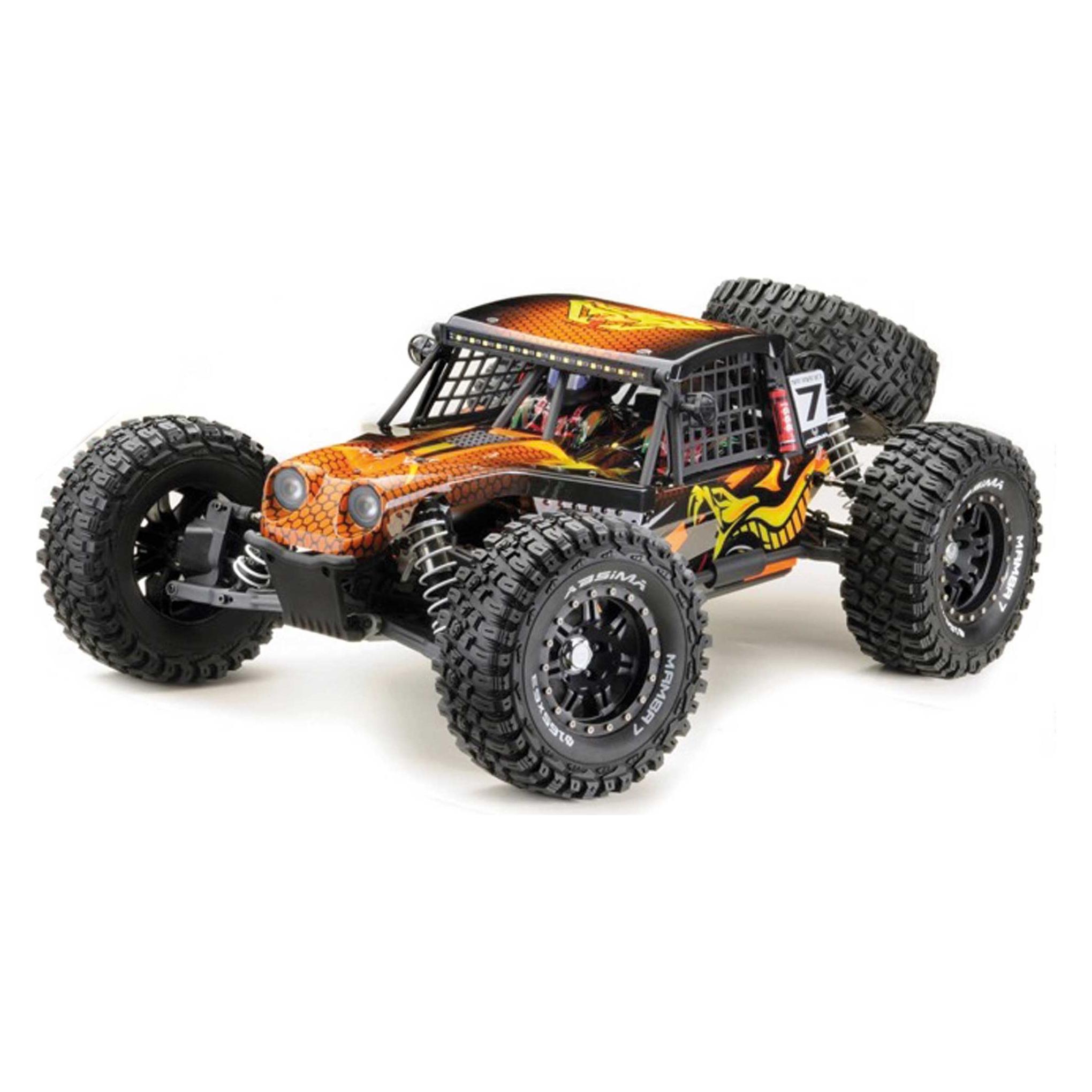 Absima rock racer "mamba 7" orange 1/7 6s bl rtr inkl. 2stk. 6200mah 11,1v lipo akkus (4140031) (RTR Ready-to-Run) (17002-Special)