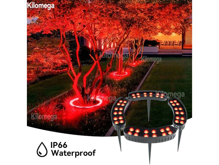 Lampe d'extérieur pour pelouse, figurine lumineuse, lumière chaude, lumière RGB, lampe de décoration de jardin, 220V, étanche