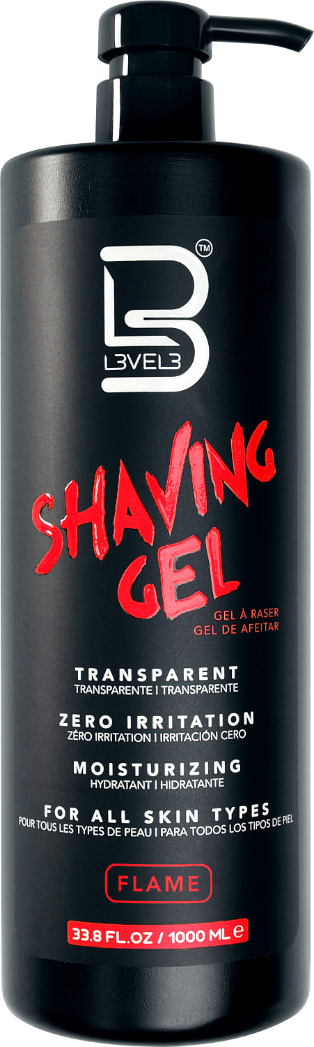 L3VEL3 Shaving Gel Flame 1000 ml LV30208