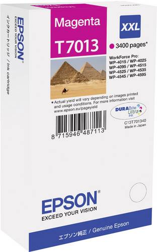 Epson Druckerpatrone T7013, XXL Original Magenta C13T70134010
