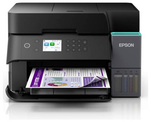 Epson EcoTank ET-3950 Multifunktionsdrucker Tintenstrahl Farbe A4 Drucker, Scanner, Kopierer WLAN, LAN, USB