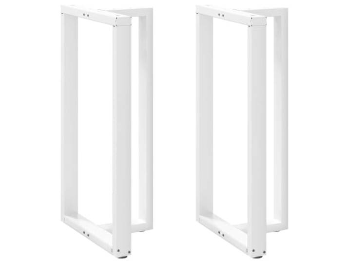 hliofuir Bartischbeine T-Form 2 STK. Weiß 60x35x111cm aus Stahl Stabile T-Form Gestelle für individuelle DIY Stehtische in Küche oder Bistro. Inklusive Schrauben und Verstellfüßen.
