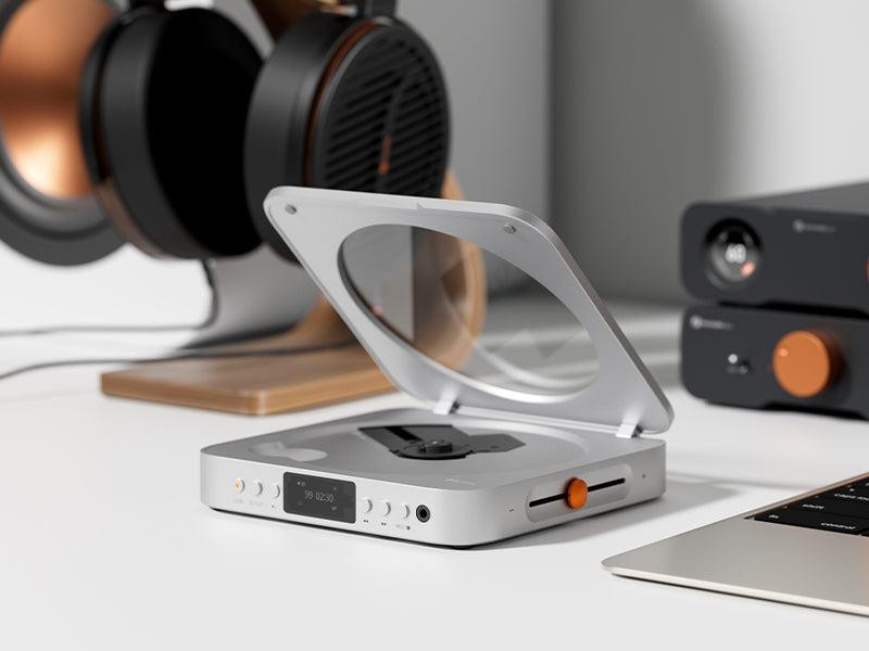 Fosi Audio Merak Silver Hifi CD-speler met DAC en hoofdtelefoonversterker