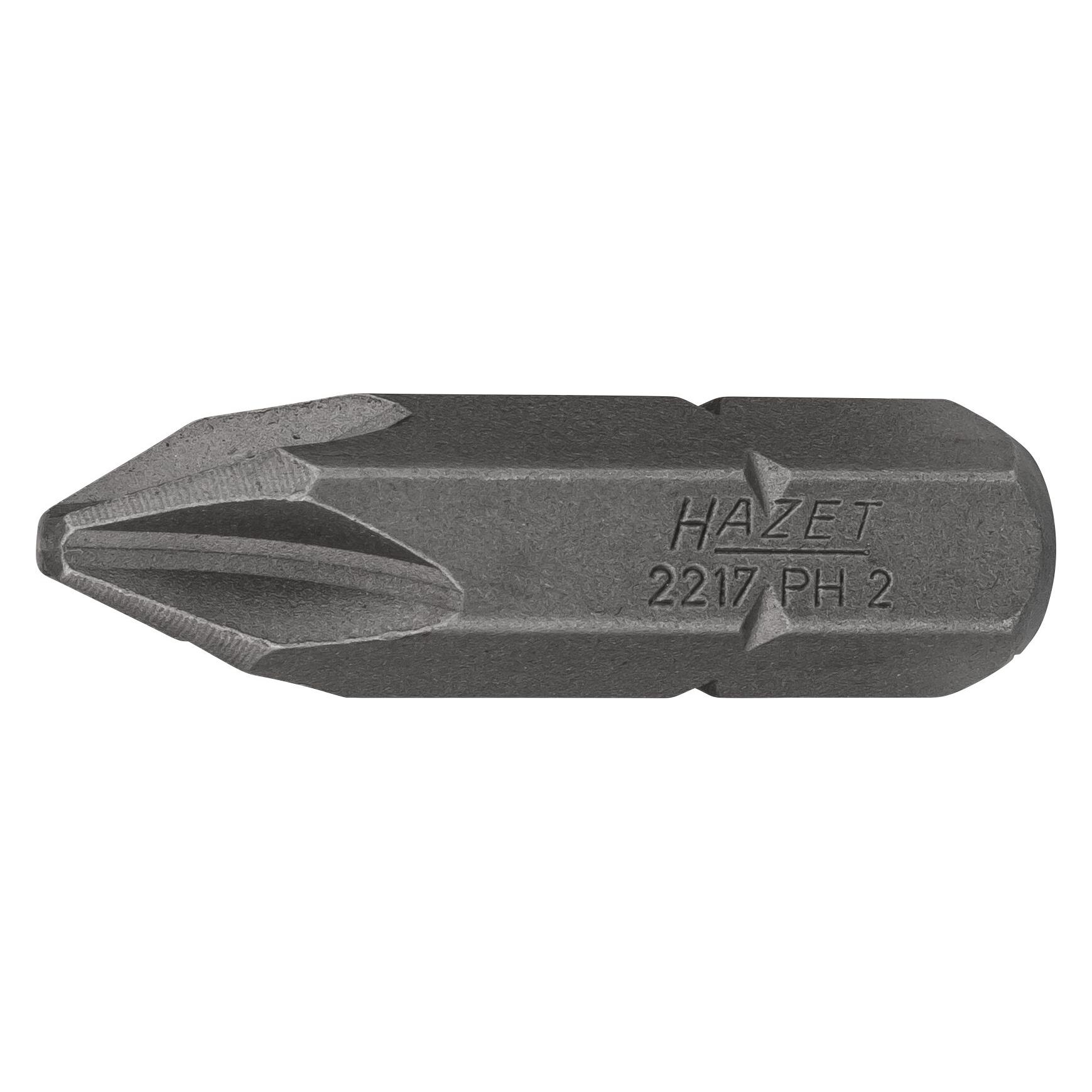 Hazet Bit 2217-PH2 Sechskant8 (5/16 Zoll) Kreuzschlitz Profil PH PH2 (2217-PH2)