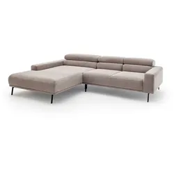 SCHÖNER WOHNEN-Kollektion Ecksofa Tossa Cord Grau Taupe