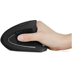 Anker 2.4 G Vertical Wireless Ergonomic (Kabellos), Maus, Schwarz