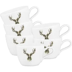 Seltmann, Tasse, Life Nature Hirsch Kaffeetassen (240 ml, 6x)