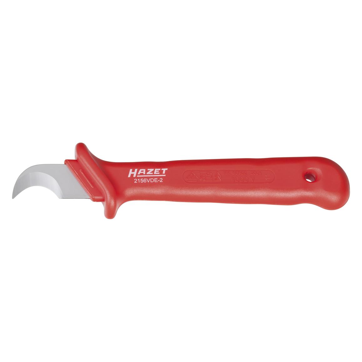 Hazet Kabel- und Abisoliermesser schutzisoliert 2156VDE-2 (18 cm) (2156VDE-2)