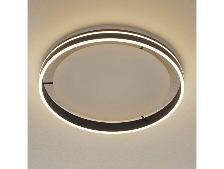 Q-Smart-Home Smart Home Deckenleuchte Q-Vito, dimmbar, schwarz, für Wohn- / Esszimmer, Metall, Modern