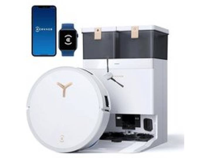 ECOVACS DEEBOT T50 MAX PRO Gen2 Robot Aspirateur Laveur avec Station 18500 Pa Ajout Automatique Solution de Nettoyage