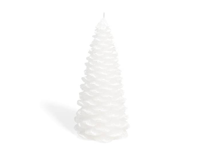 Weiße Tannenbaum-Weihnachtskerze