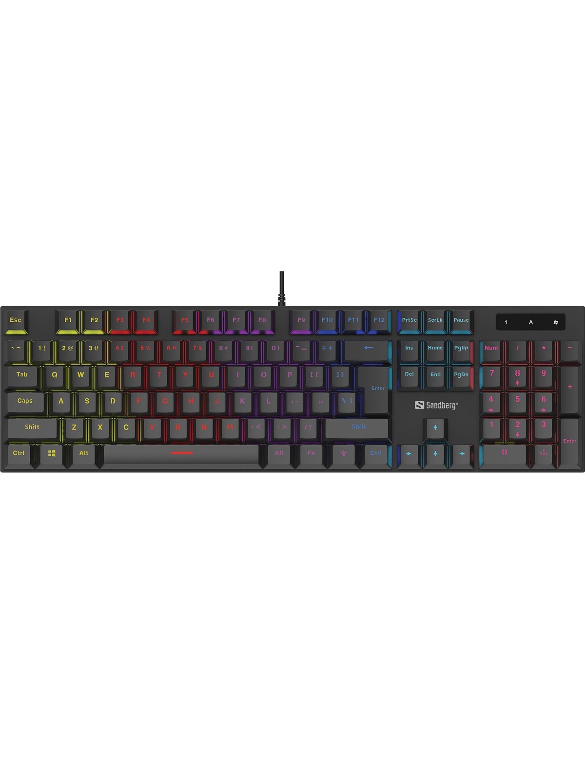 Sandberg Mechanical Gamer Keyboard - Gaming Tastatur - Deutsch - Schwarz