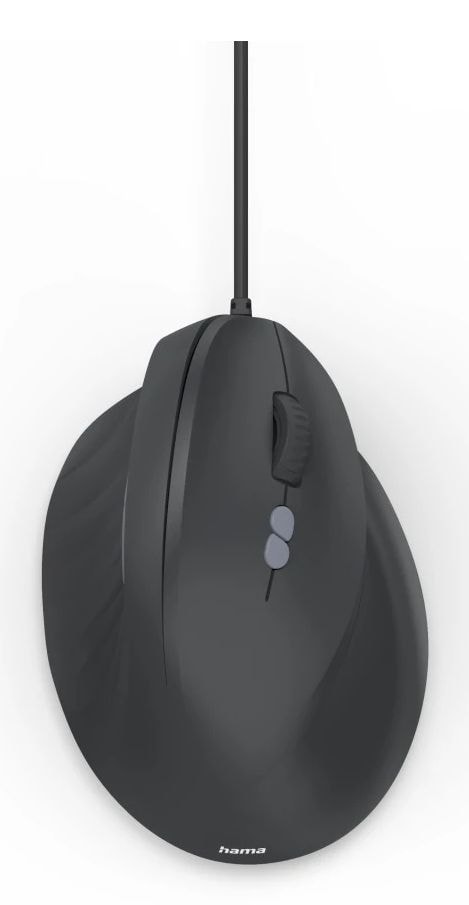 Hama 173086 ECM-500R 1800 DPI Büro Maus Optisch (Schwarz) 00173086