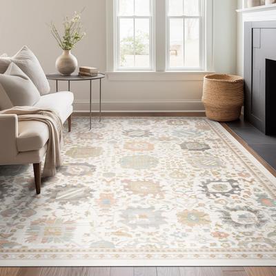 Alise Rugs Crosswood Alyssa Traditional Floral Indoor Polyester Area Rug