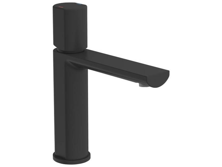 Schütte Waschtischarmatur New York, Schwarz, Metall, 4.8x20x17.3 cm, flexible Anschlussschläuche, Badezimmer, Waschbecken & Armaturen, Armaturen