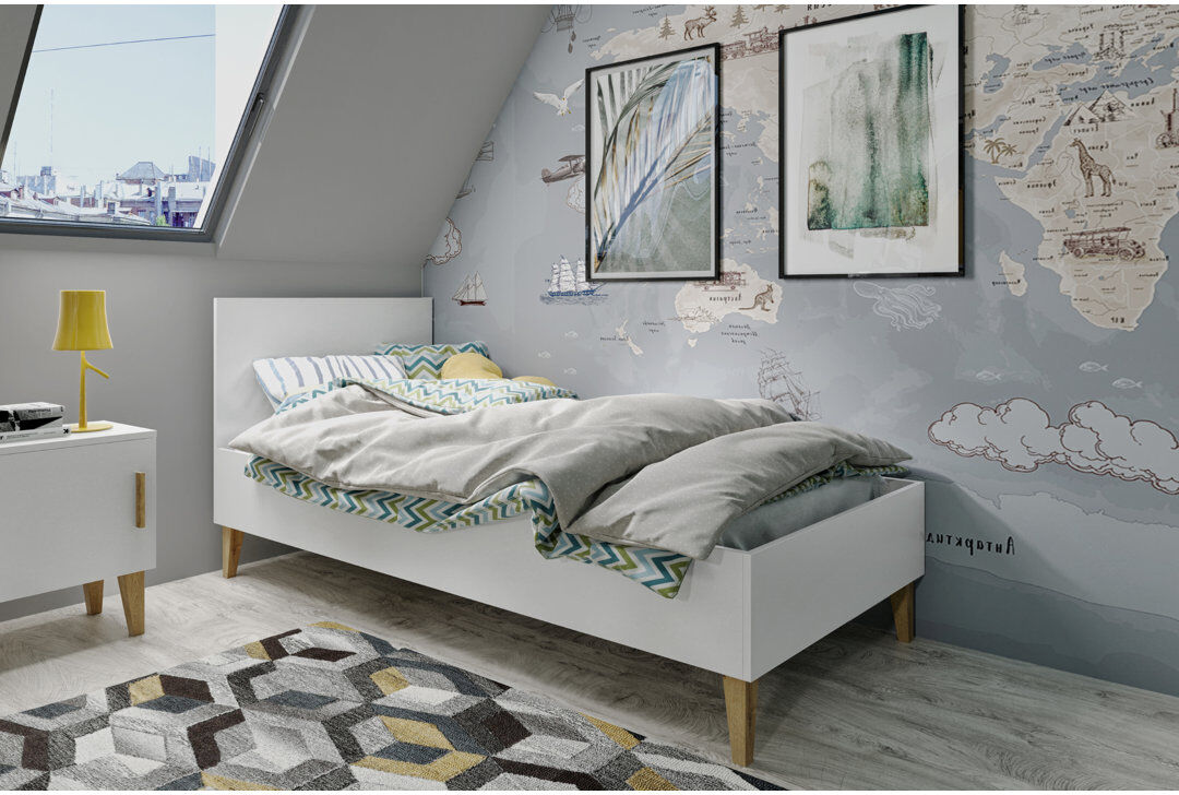 Zipcode Design Dekalb Kids Bed White EU Toddler - 80 x 180 cm