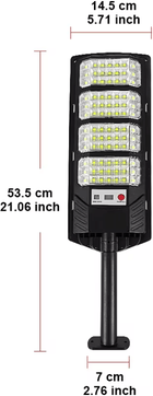 Inspire Curations 720LED Solar Motion Sensor Street Light 3 Mode Outdoor Security Lamp 84 Led