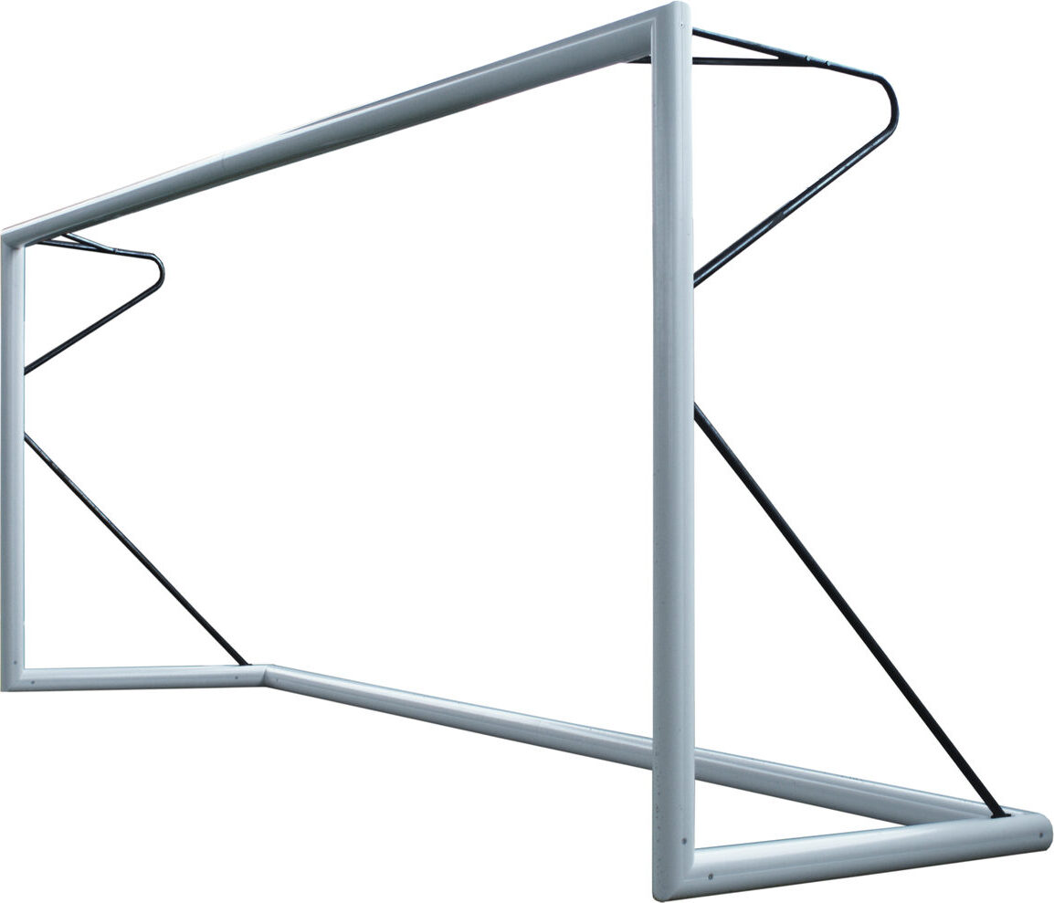 8er-Fußballtor (5m x 2m) - Transportabel - 80mm Aluminium - Schwarz
