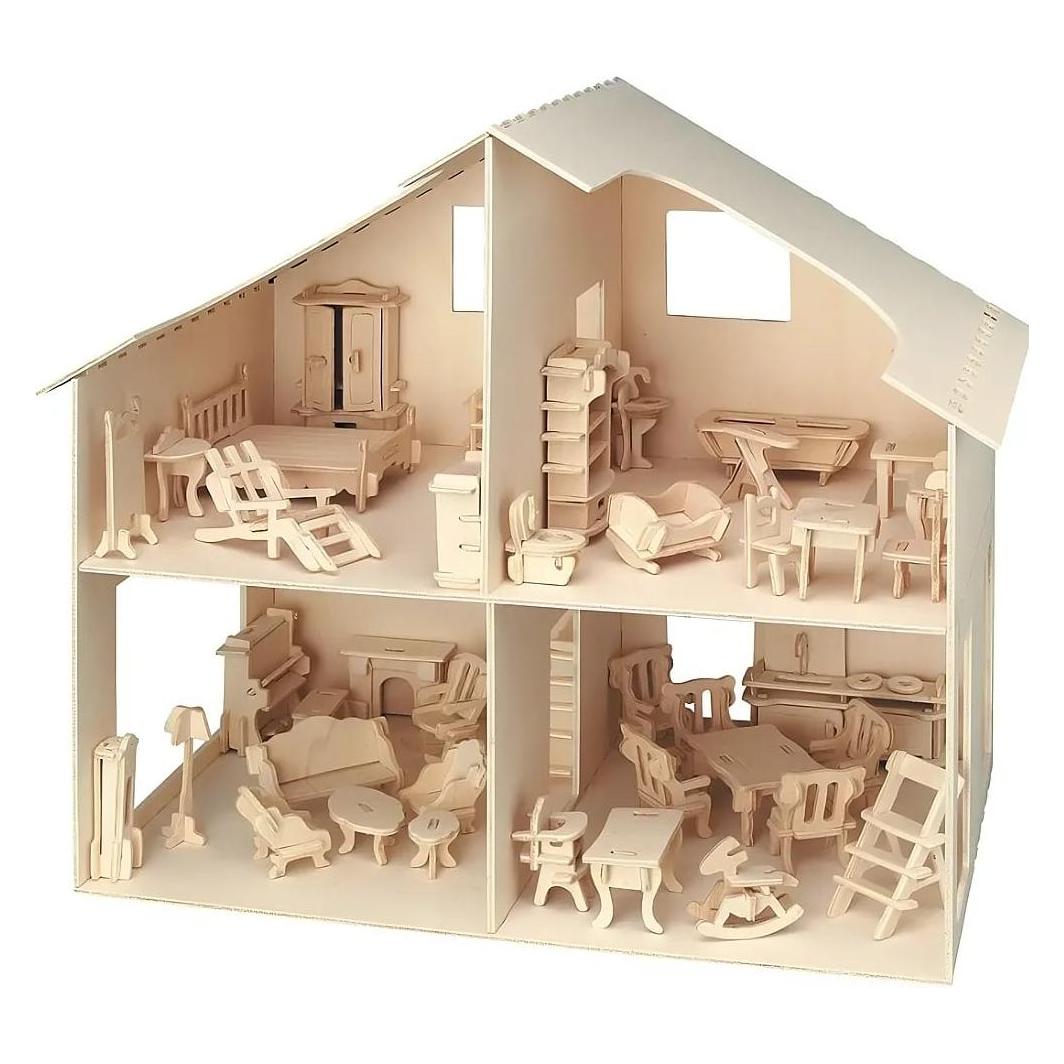 Pebaro Puppenhaus mit Möbel (5800894)