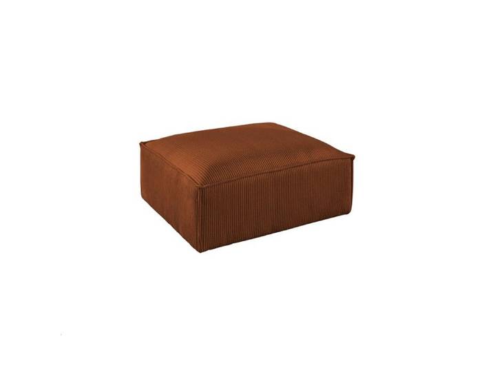 Stella - pouf en velours côtelé - style contemporain - Terracotta