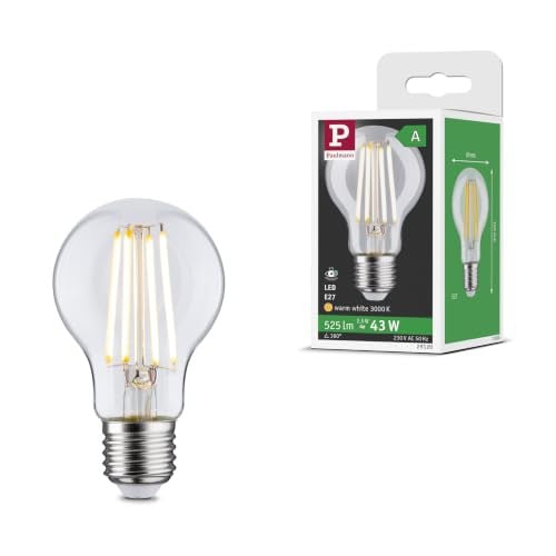 Paulmann LED Efficient-Line Eco-Line E27 lamp, 2,5W, 3000K, helder glas