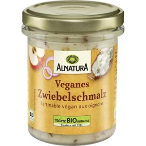 Alnatura Gemüseaufstrich Veganes Zwiebelschmalz, BIO, glutenfrei & vegan, mit Zwiebeln, 150 g