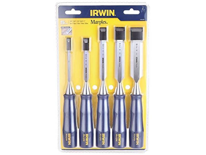 Irwin Marples M444 blauwe chip schuine rand beitel - set van 5, M444/S5