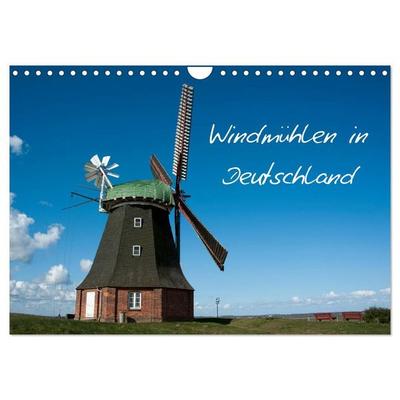 Windmühlen in Deutschland (Wandkalender 2027 DIN A4 quer), CALVENDO Monatskalender