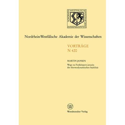 Nordrhein-Westfälische Akademie der Wissenschaften, Taschenbuch von Martin Jansen, VS Verlag für Sozialwissenschaften, 978-3-531-08420-6