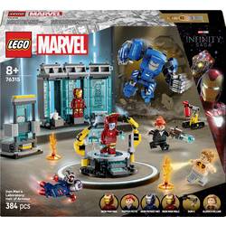 LEGO MARVEL SUPER HEROES 76315 LEGO® MARVEL SUPER HEROES Iron Mans Labor: Halle der Rüstungen