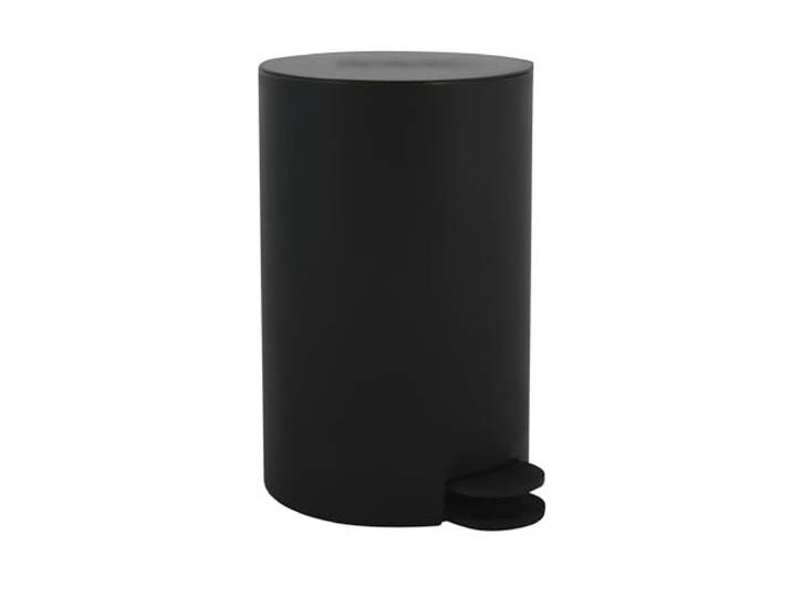 MSV Cosmetica-emmer Osaki vuilnisemmer, pedaalemmer, afvalemmer, 3 liter, met uitneembare binnenemmer, zwart