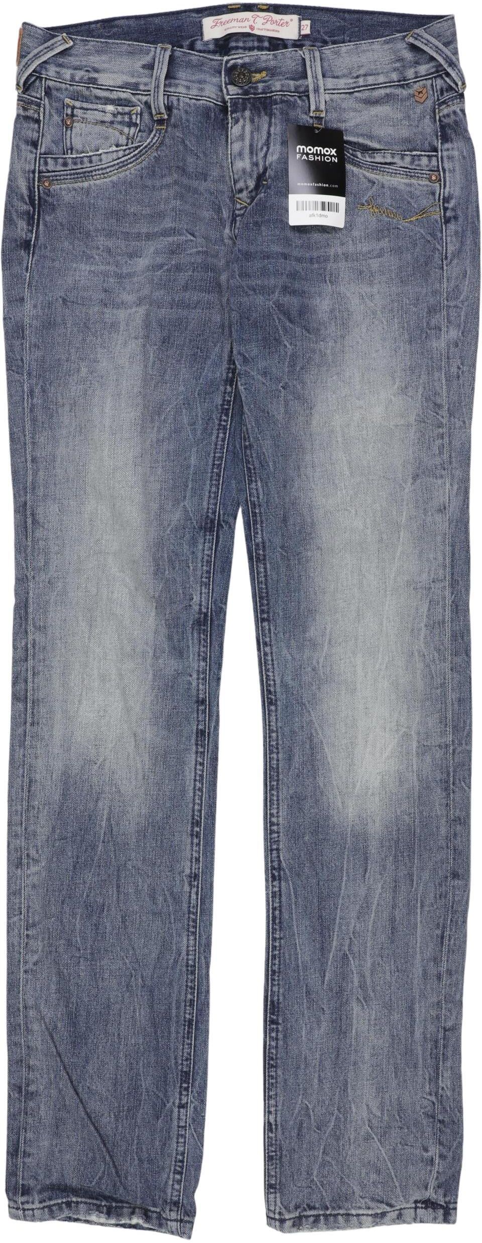 Freeman T. Porter Damen Jeans, Blau, Gr. W27, Baumwolle - Second Hand