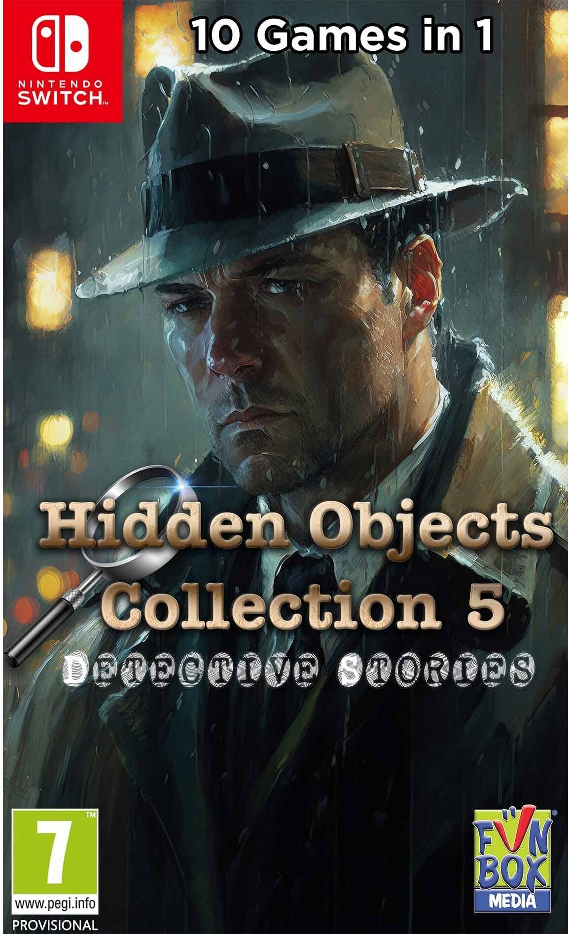 Funbox Media Hidden Objects Collection 5: Detective Stories for Nintendo Switch (Game Cartridge) - 10 Complete Hidden-Object Adventures - Nintendo Switch Game