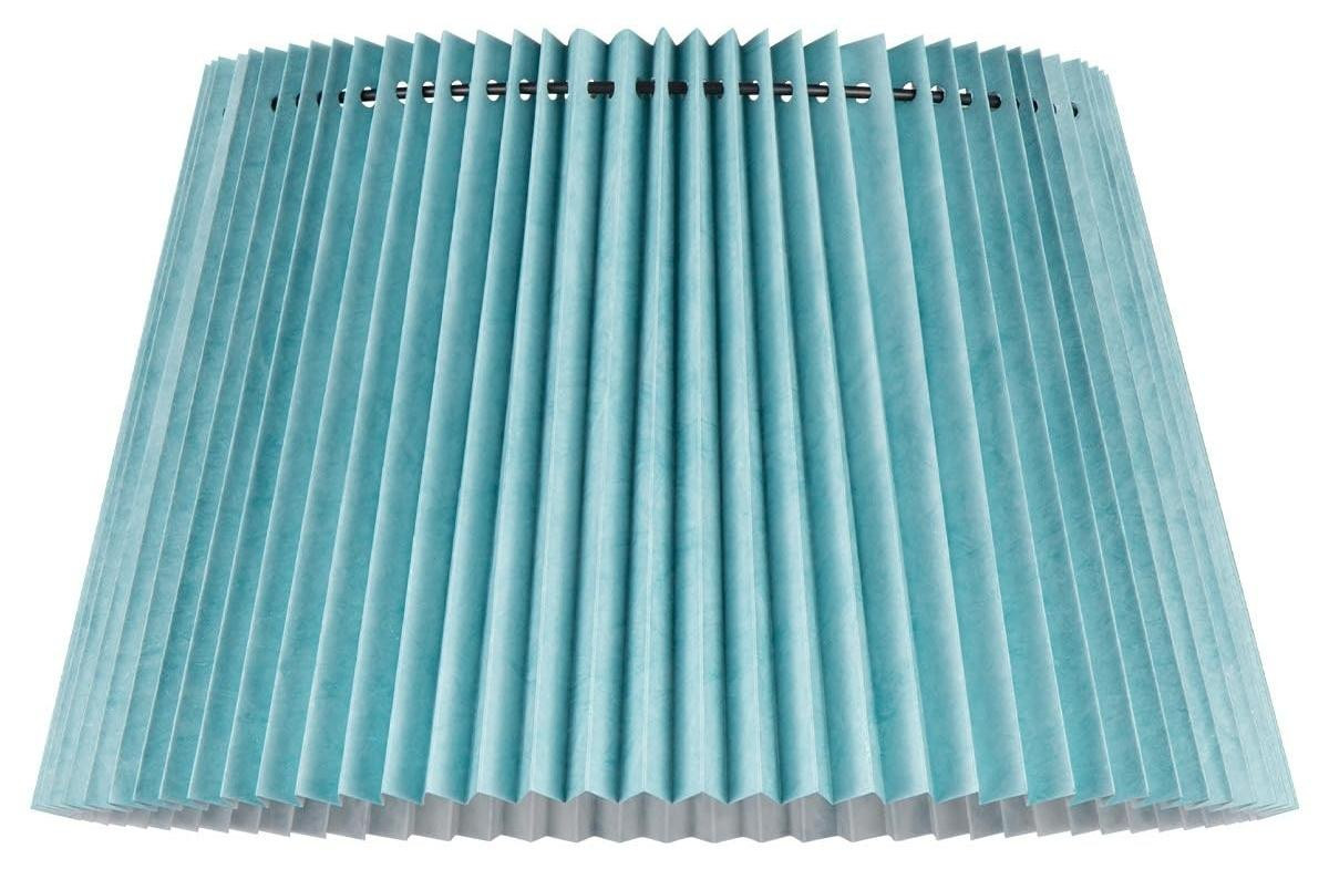 Kegelvormige lampenkap blauw van vouwpapier