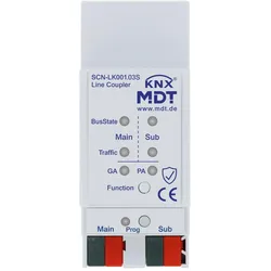 MDT SCN-LK001.03S KNX Bereichs-/ Linienkoppler mit Data Secure und Proxy-Funktion, 2TE REG SCNLK00103S
