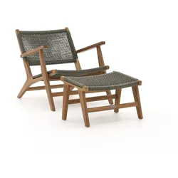 Bellagio Elcito Gartensessel mit Hocker
