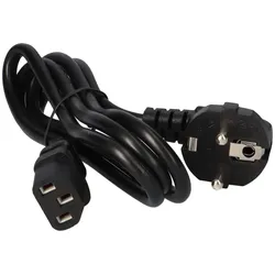 Kaltgeräte-Kabel Schutzkontaktstecker an C13 Buchse 1,20m