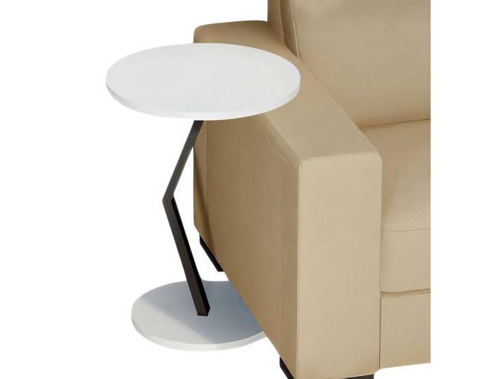 JVmoebel Beistelltisch Moderner weißer Holztisch mit eleganter Linienführung (1-St), Made in Europe