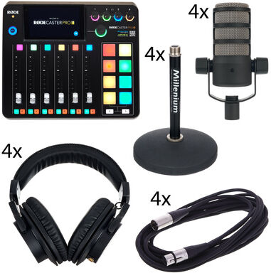 Rode Rodecaster Pro II Quad Bundle Noir