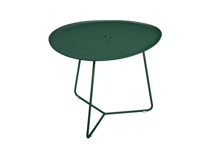 Niedriger Tisch, Aluminium, 44,5×43,5 cm, Abnehmbare Platte, Modern, Fermob COCOTTE