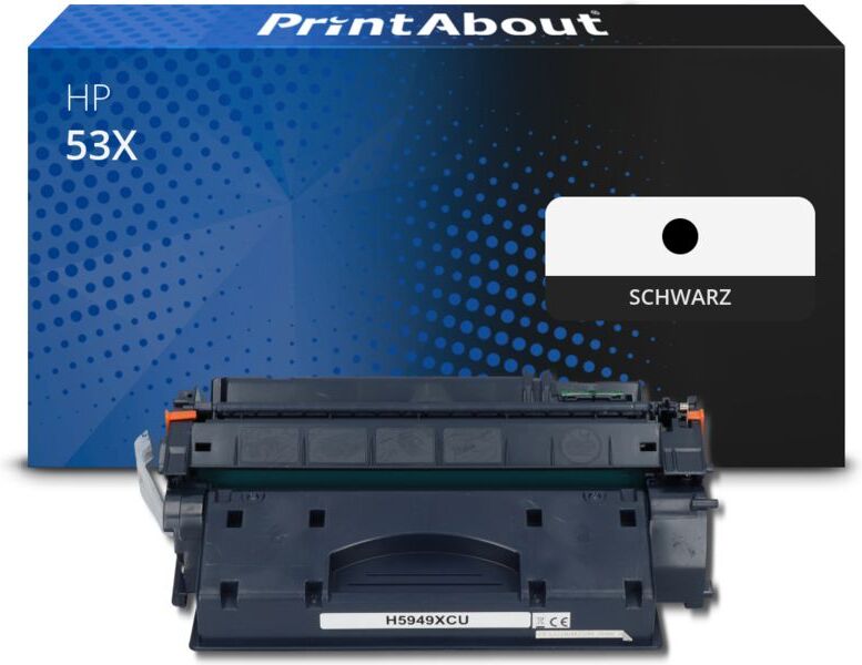 PrintAbout Toner kompatibel mit HP 53X (Q7553X) - Schwarz - Hohe Kapazität