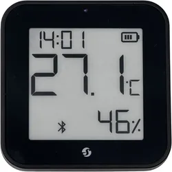 Shelly Blu ZB H&T Display Black Temperatur- & Feuchtigkeitssensor Bluetooth Zigbee Schwarz