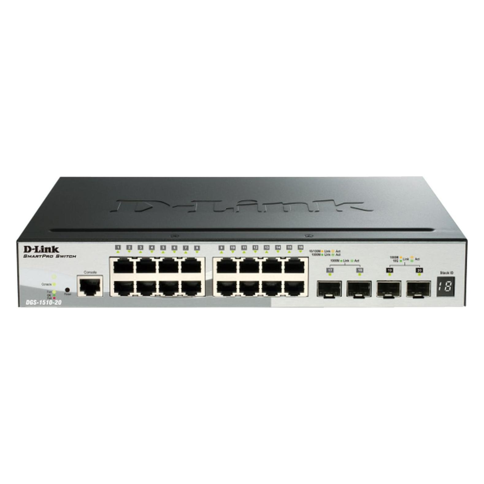 D-Link DGS-1510-52XMP 52-Port PoE+ Smart Managed Gigabit Stack Switch 4x10G (52 Ports) (DGS-1510-52XMP/E)