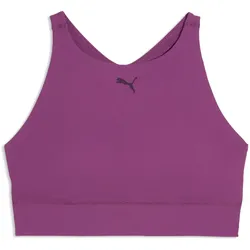 PUMA Shapeluxe Mid Support High Neck Sport-BH Damen 69 - plum wine XL