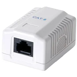 EQUIP 235211 - 1-fach RJ45-Anschlußdose, CAT.6, Aufputz, LSA