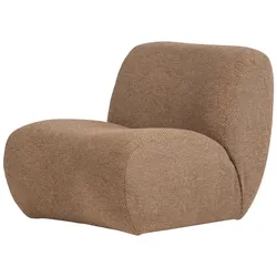 Sessel Nomu - Chenille-Stoff Hellbraun